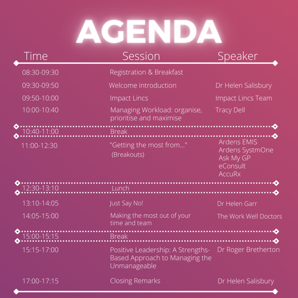 LMC GP Conference 2021 Agenda