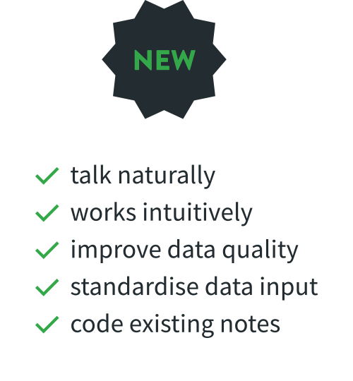 Add SNOMED codes to patient information as you speak