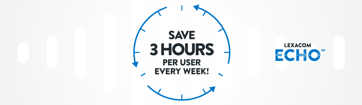 Clinical staff members can save three hours every week by dictating instead of typing,