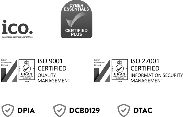 Data and security certifications